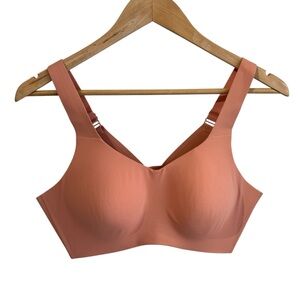 Knix Catalyst Sports Bra Sz 3 Dark Peach High Impact Wireless Ventilated NWOT
